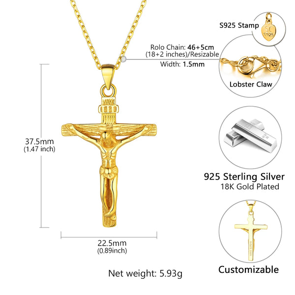 Gold Cross Pendant Necklaces-ToShay.org