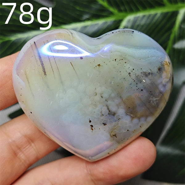 Yellow Tree Agate Heart-ToShay.org