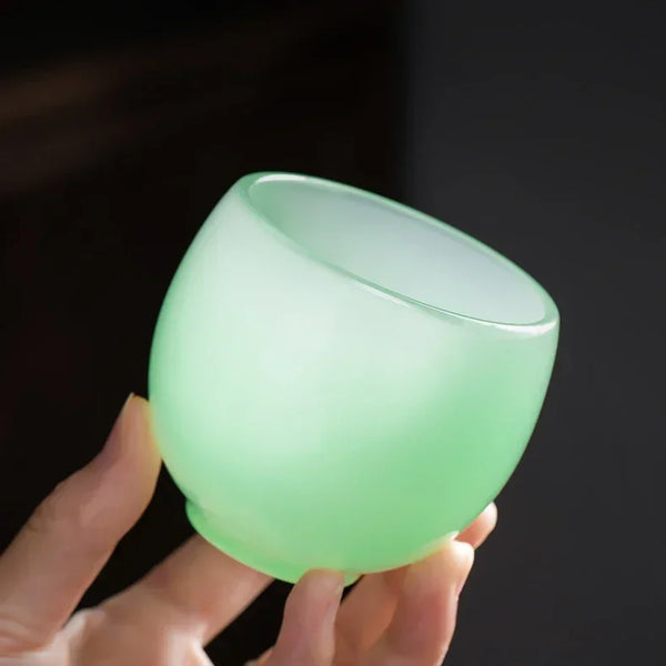 Green Porcelain Tea Cup-ToShay.org