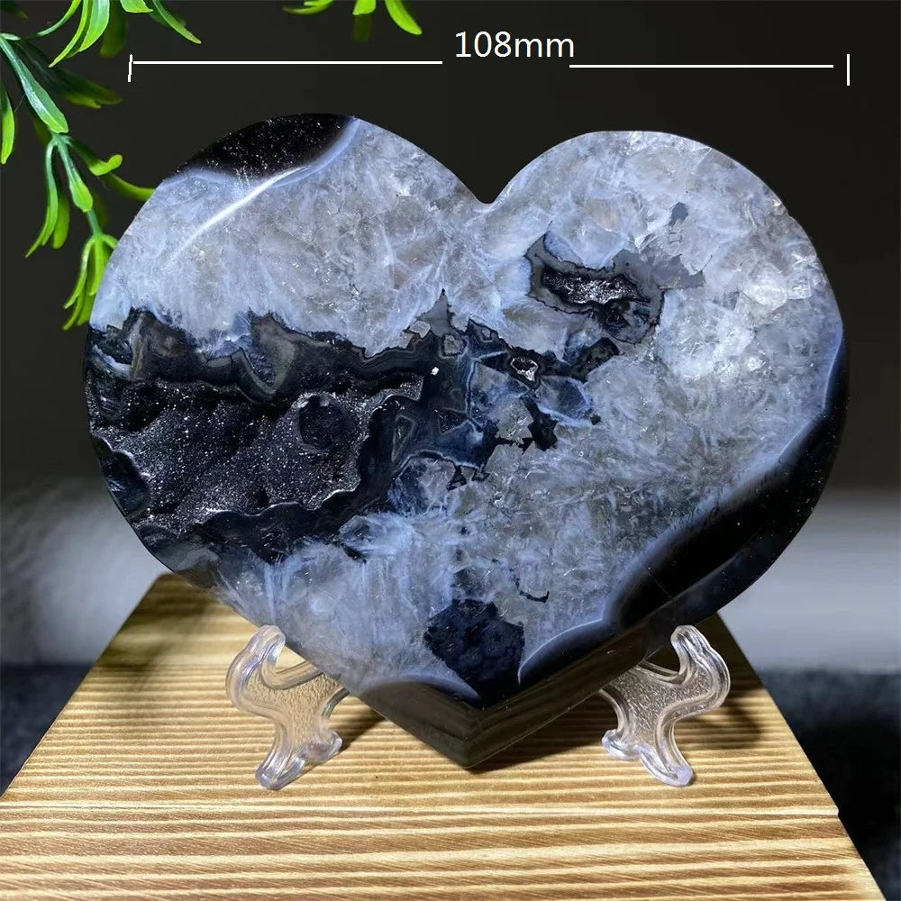 Black Agate Geode Torch-ToShay.org