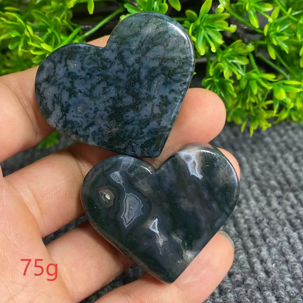 Green Moss Agate Heart-ToShay.org
