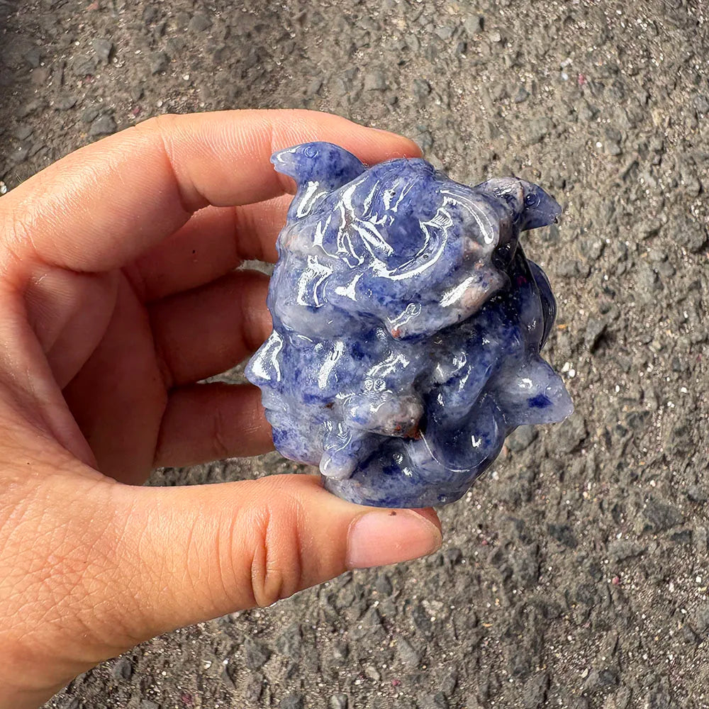 Blue Sodalite Medusa Head-ToShay.org