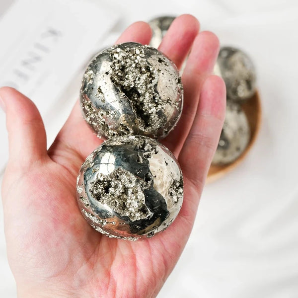 Silver Pyrite Crystal Ball-ToShay.org