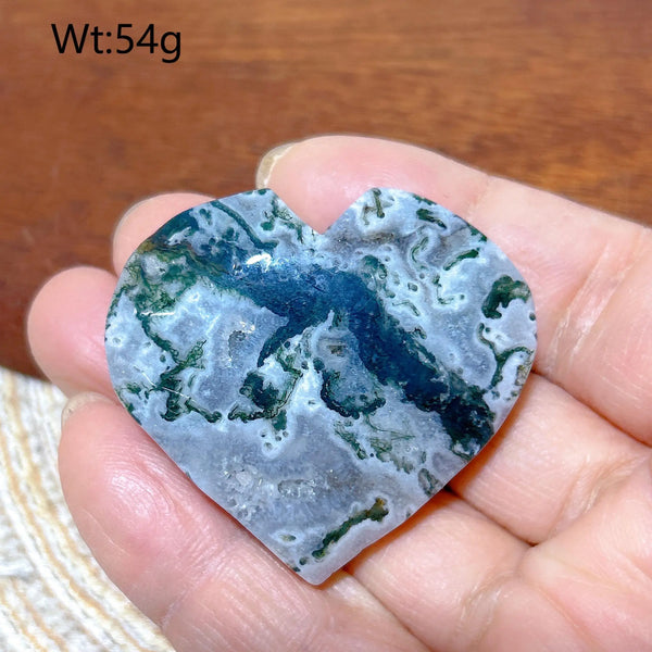 Green Moss Agate Heart-ToShay.org