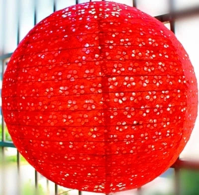 Red Lace Lantern-ToShay.org