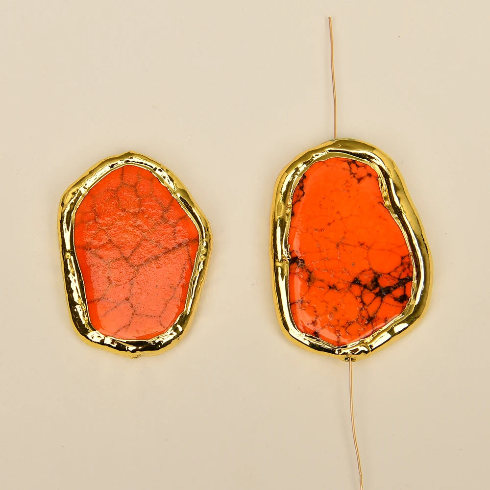 Orange Turquoise Beads-ToShay.org
