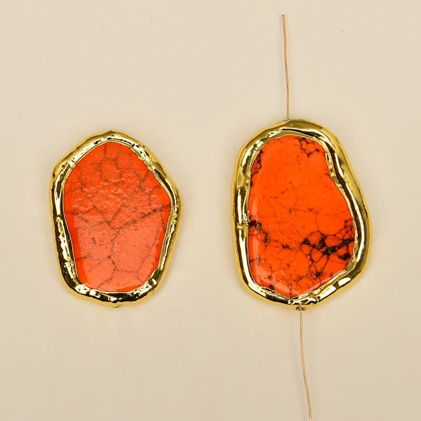 Orange Turquoise Beads-ToShay.org