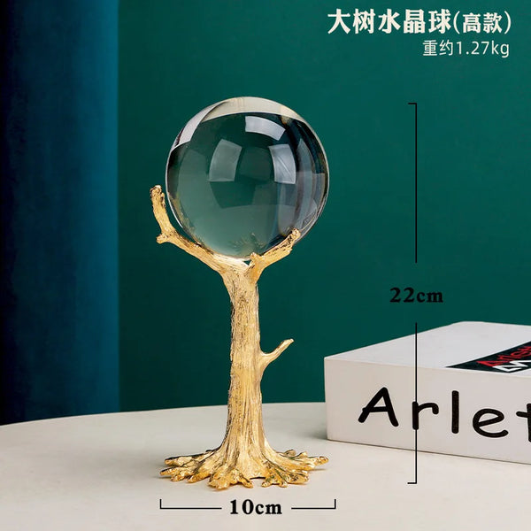 Gold Crystal Ball Stand-ToShay.org