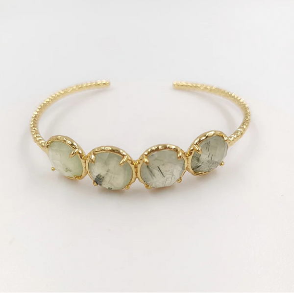 Mixed Crystal Cuff Bangle-ToShay.org