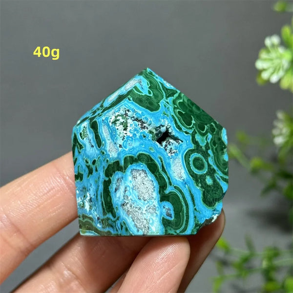 Green Peacock Rough Stone-ToShay.org