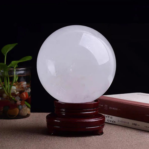 White Calcite Crystal Ball-ToShay.org