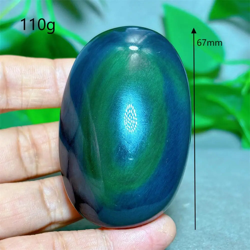 Rainbow Obsidian Palm Stone-ToShay.org
