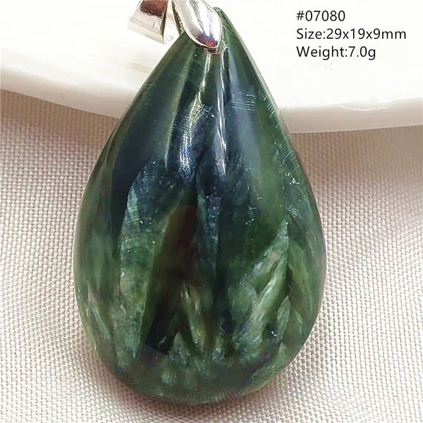 Green Seraphinite Pendant-ToShay.org