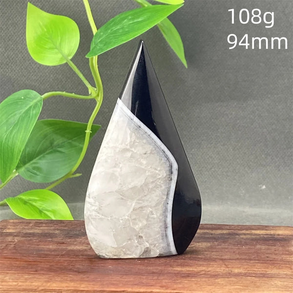 Black Striped Agate Flame-ToShay.org