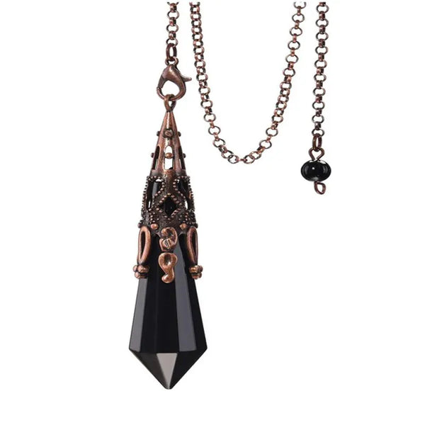 Black Obsidian Dowsing Pendulum-ToShay.org