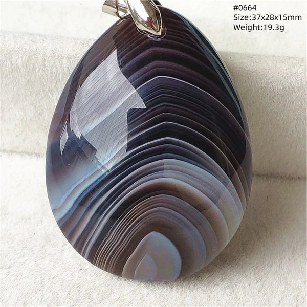 Grey Lace Agate Pendant-ToShay.org