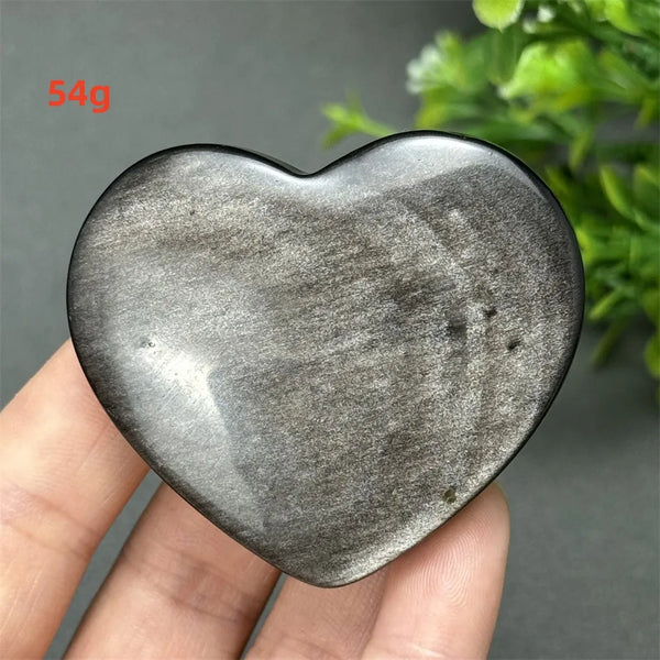 Silver Obsidian Quartz Heart-ToShay.org