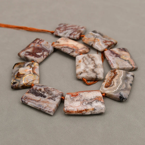Orange Crazy Agate Beads-ToShay.org