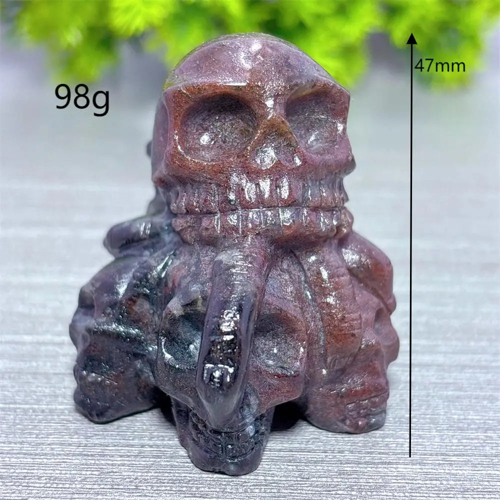 Red Garnet Skulls-ToShay.org