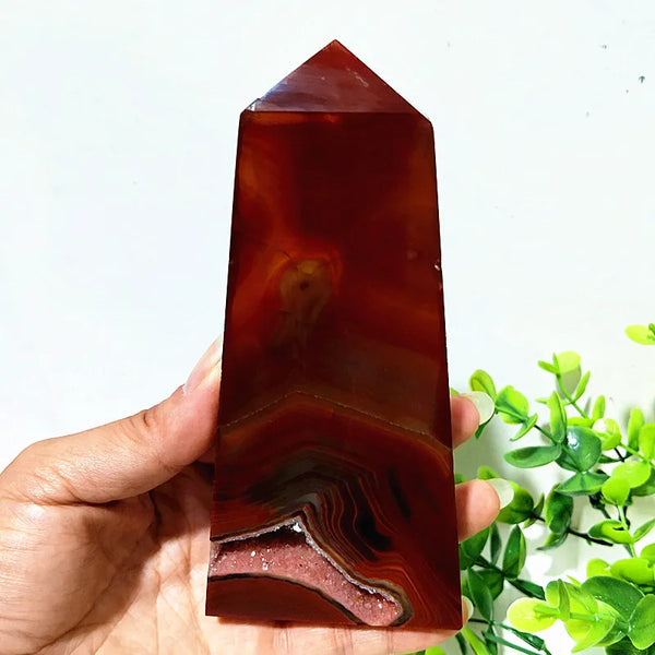 Red Agate Geode Tower-ToShay.org