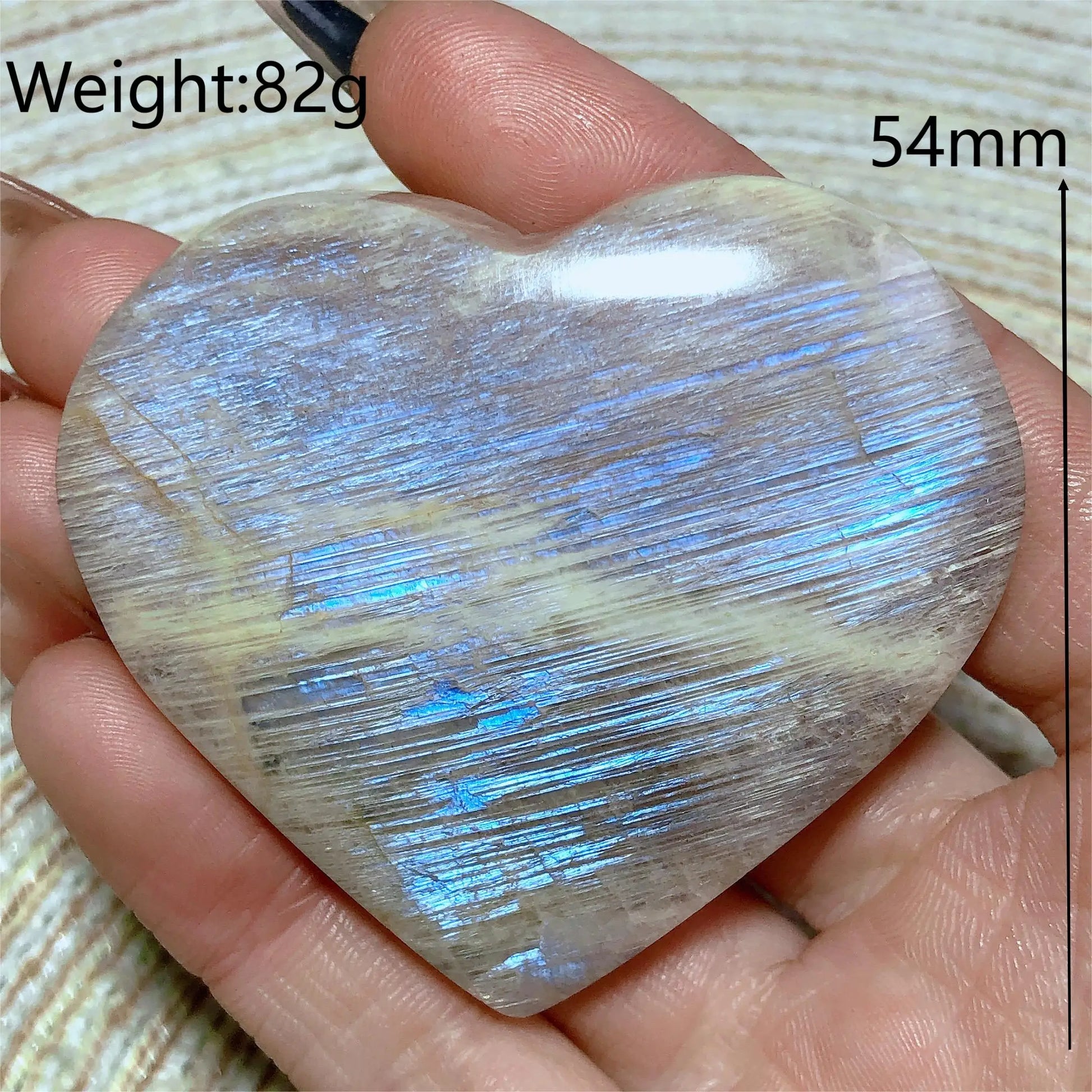 Blue Rainbow Moonstone Hearts-ToShay.org
