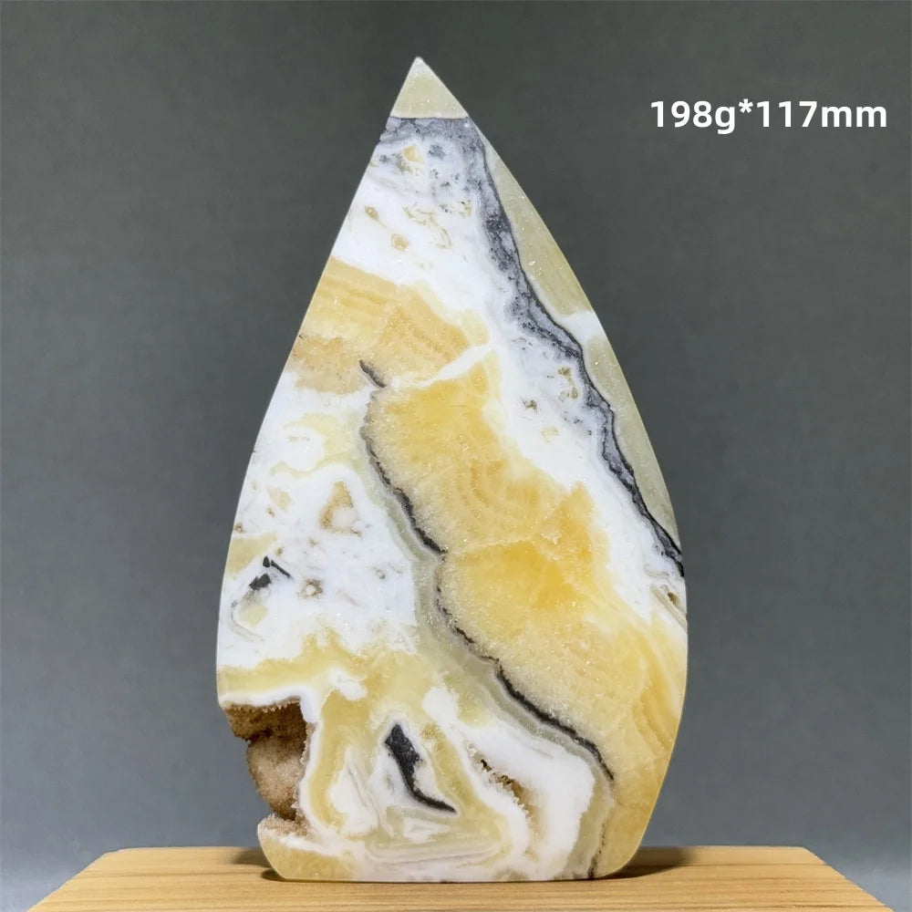 Grey Striped Agate Torch-ToShay.org
