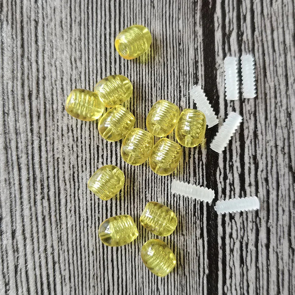 Yellow Amber Thread Clasps-ToShay.org
