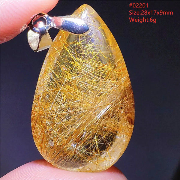 Yellow Rutilated Quartz Pendant-ToShay.org