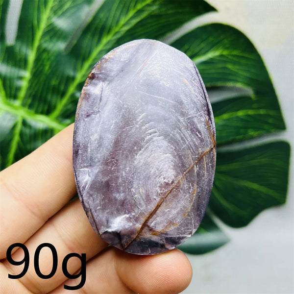 Purple Mica Crystal Palm Stone-ToShay.org