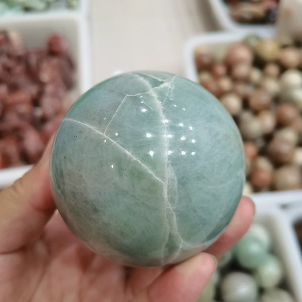 Green Moonlight Crystal Ball-ToShay.org