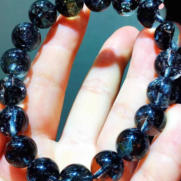 Black Rutilated Quartz Bracelet-ToShay.org