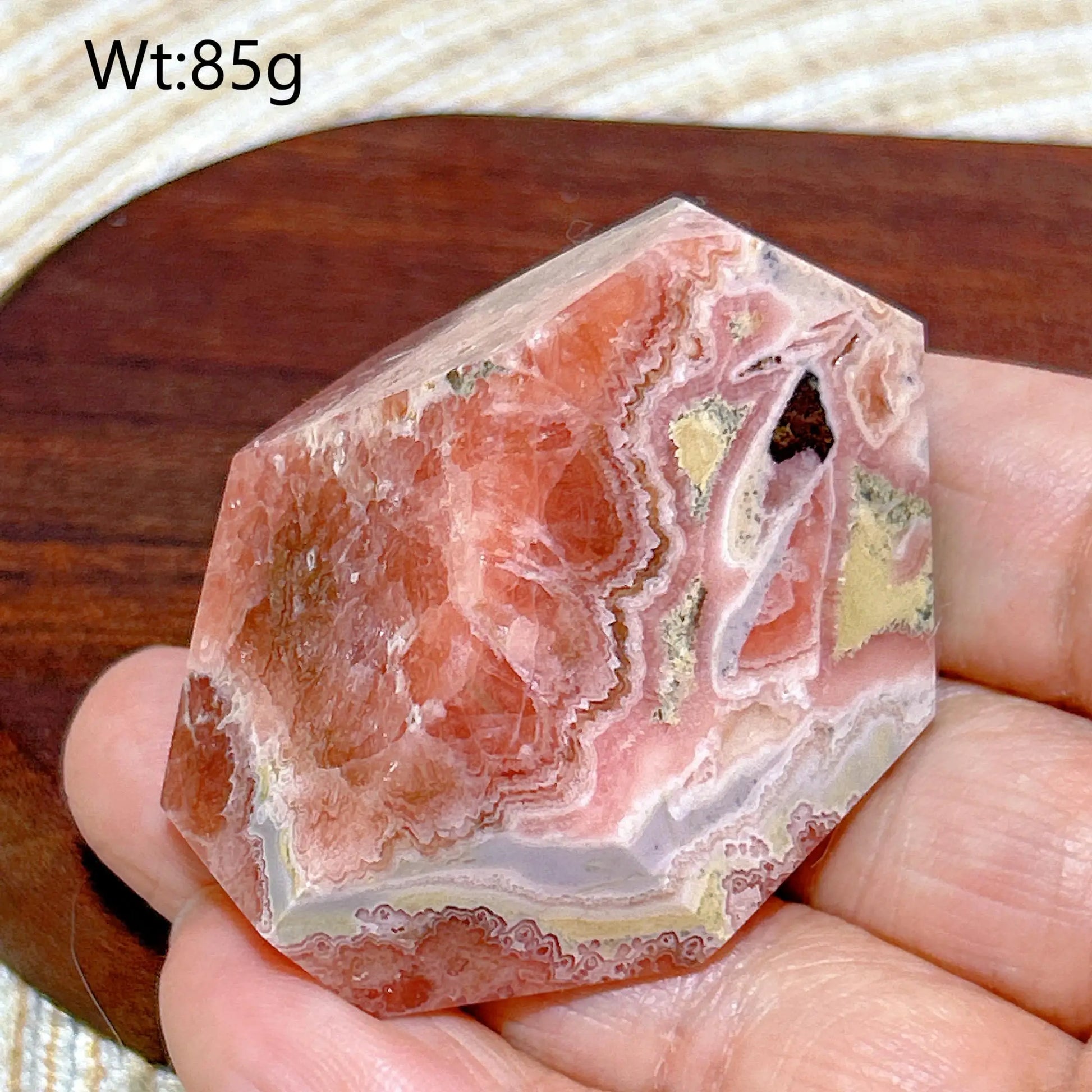 Pink Rhodochrosite Stone-ToShay.org
