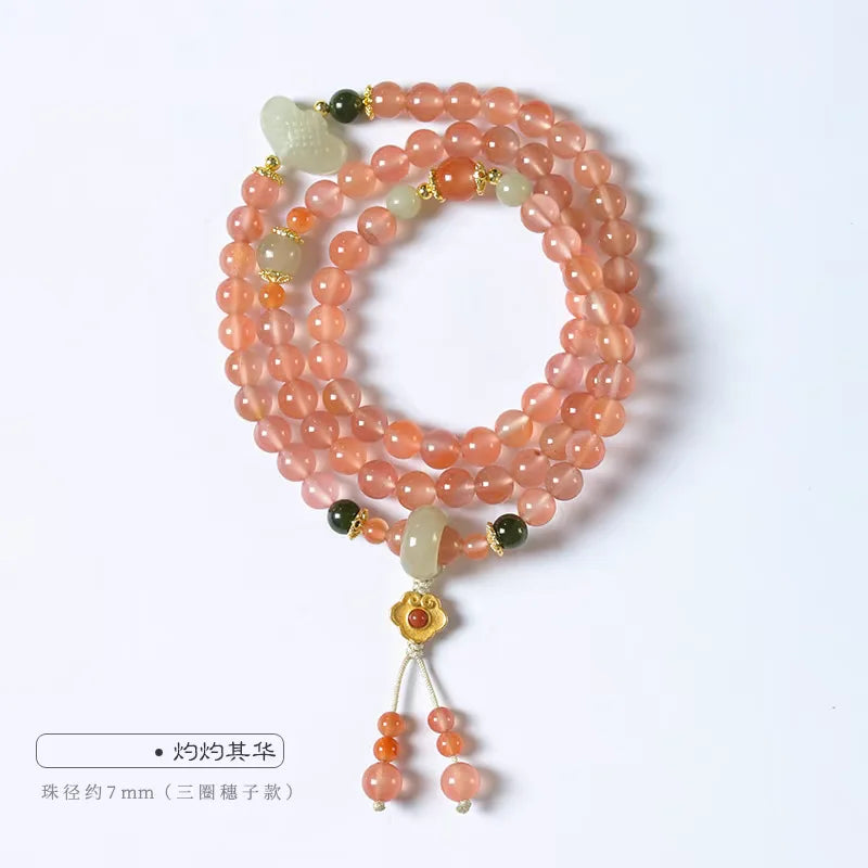 Red Ice Agate Prayer Beads-ToShay.org