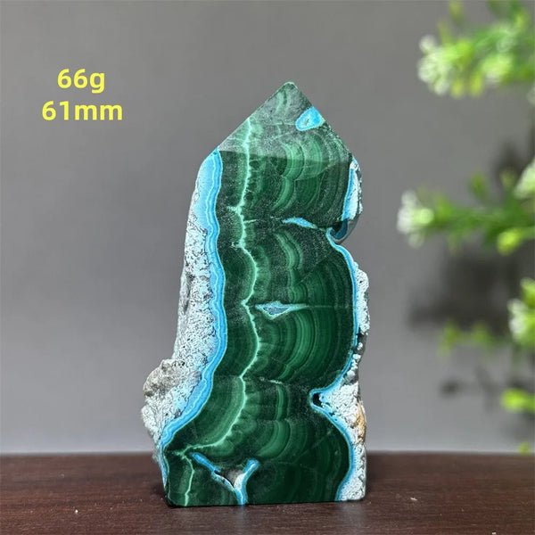 Blue Chrysocolla Tower Stone-ToShay.org