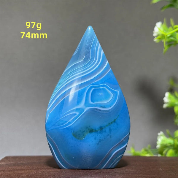Blue Agate Torch-ToShay.org