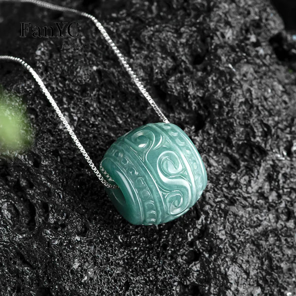 Blue Jadeite LuLuTong Pendant-ToShay.org