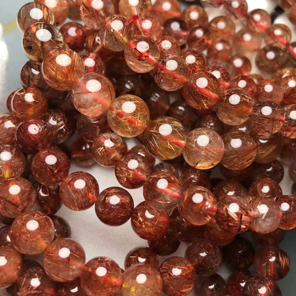 Copper Rutilated Quartz Beads-ToShay.org