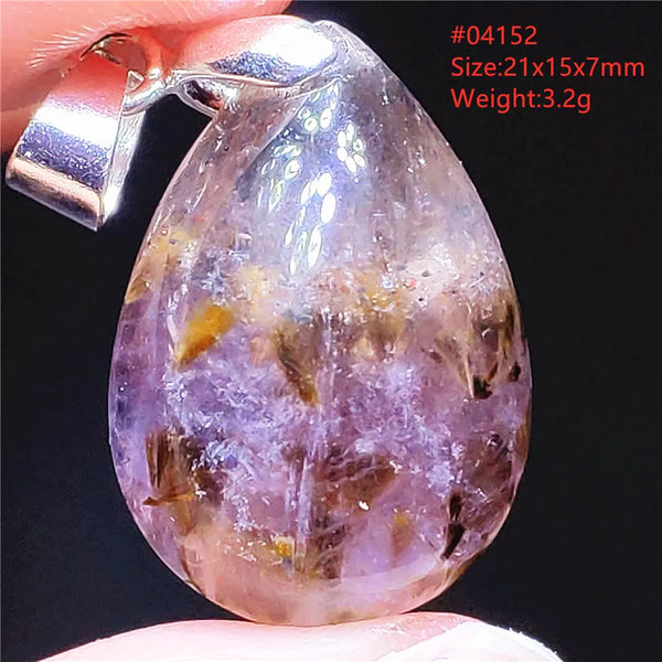 Gold Rutilated Pendant-ToShay.org