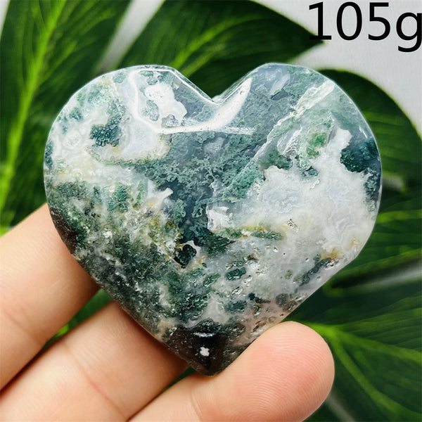 Green Moss Agate Heart-ToShay.org