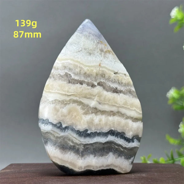 White Fluorite Agate Flame-ToShay.org
