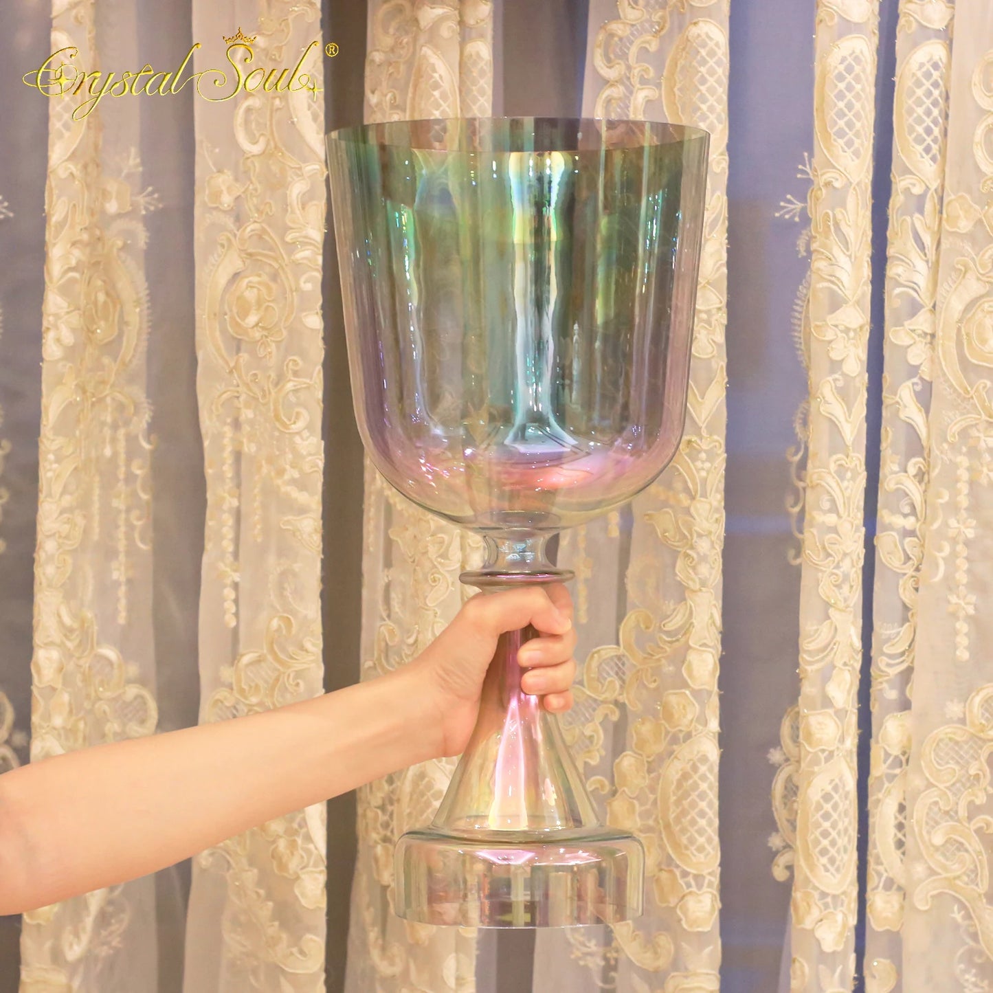 Green Aurora Singing Chalice-ToShay.org