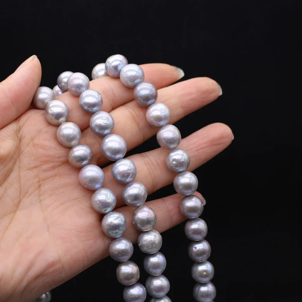 Grey Pearl Bead Necklace-ToShay.org