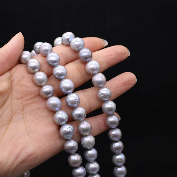 Grey Pearl Bead Necklace-ToShay.org