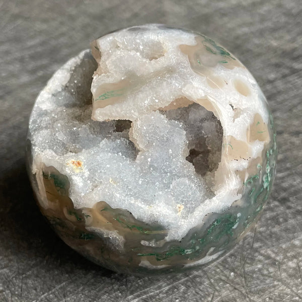Green Moss Agate Ball-ToShay.org