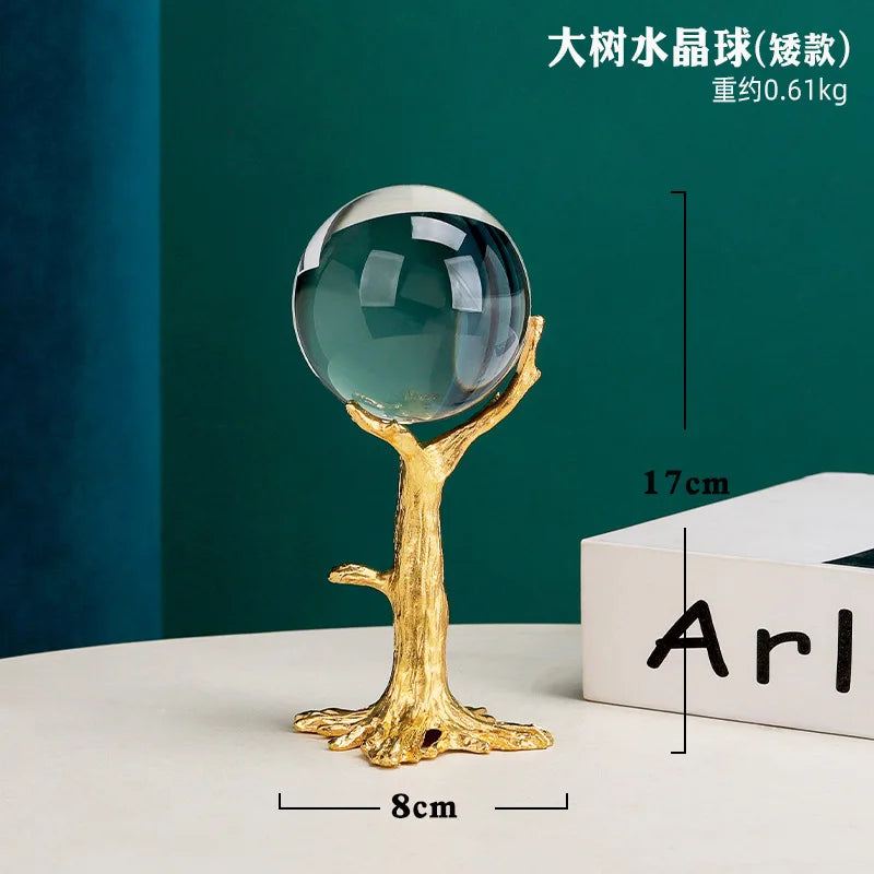 Gold Crystal Ball Stand-ToShay.org