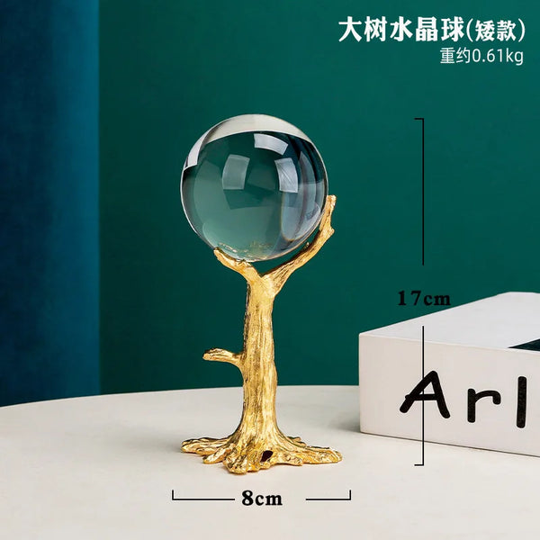 Gold Crystal Ball Stand-ToShay.org