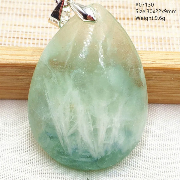 Green Blue Fluorite Pendant-ToShay.org