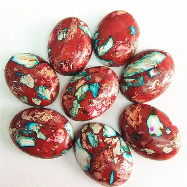 Mixed Imperial Jasper Cabochons-ToShay.org