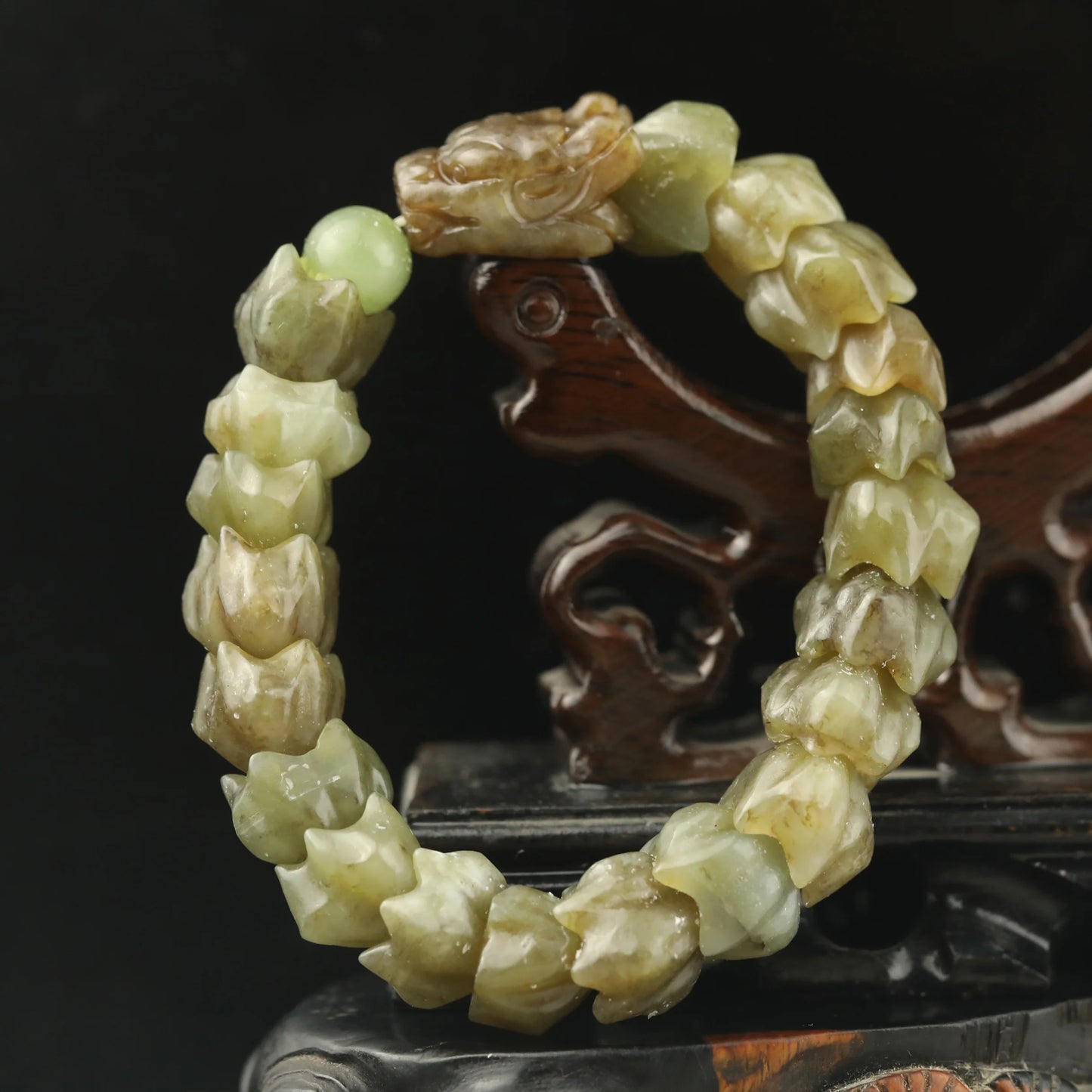 Green Jade Dragon Bracelet-ToShay.org