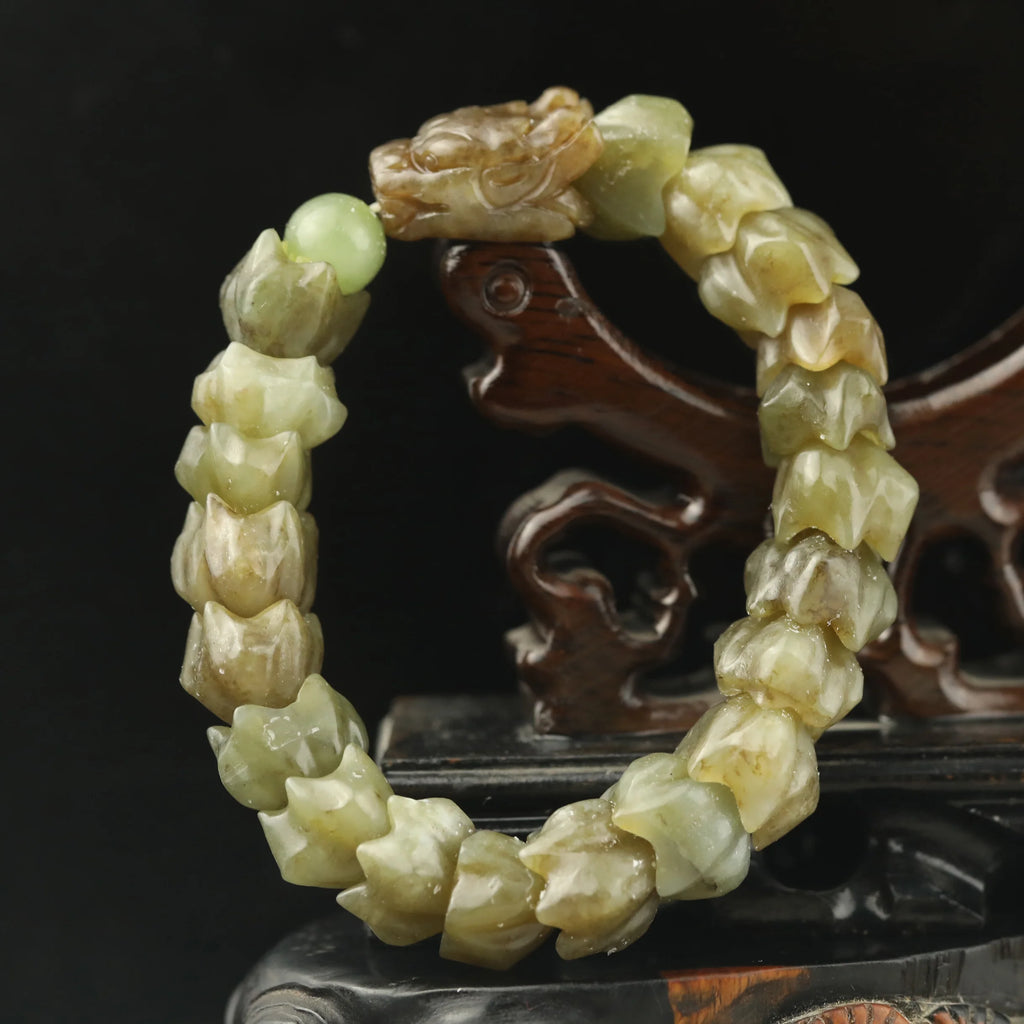 Green Jade Dragon Bracelet-ToShay.org